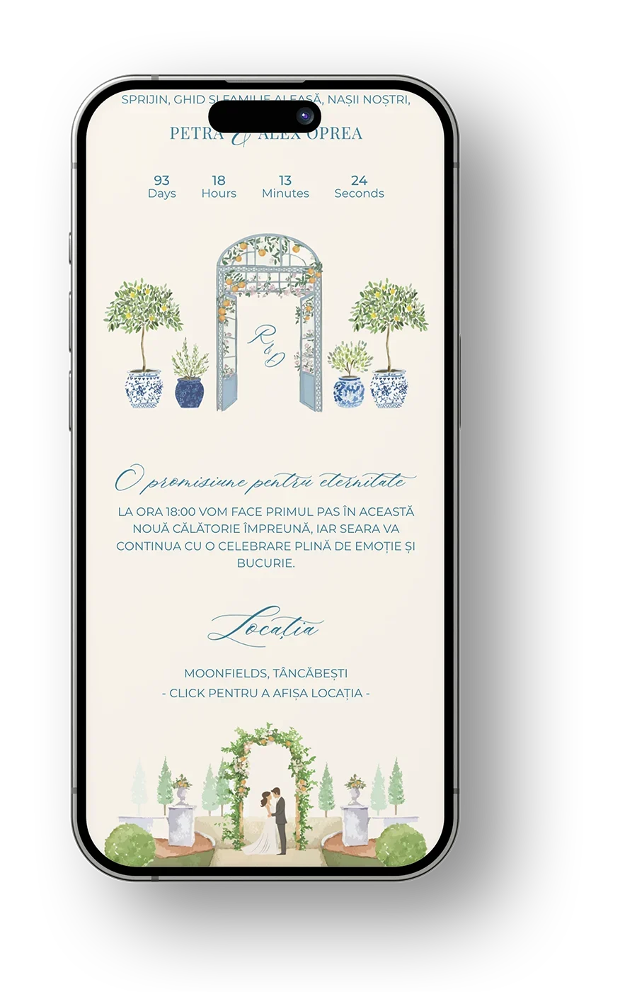 Invitatie electronica blu di capri