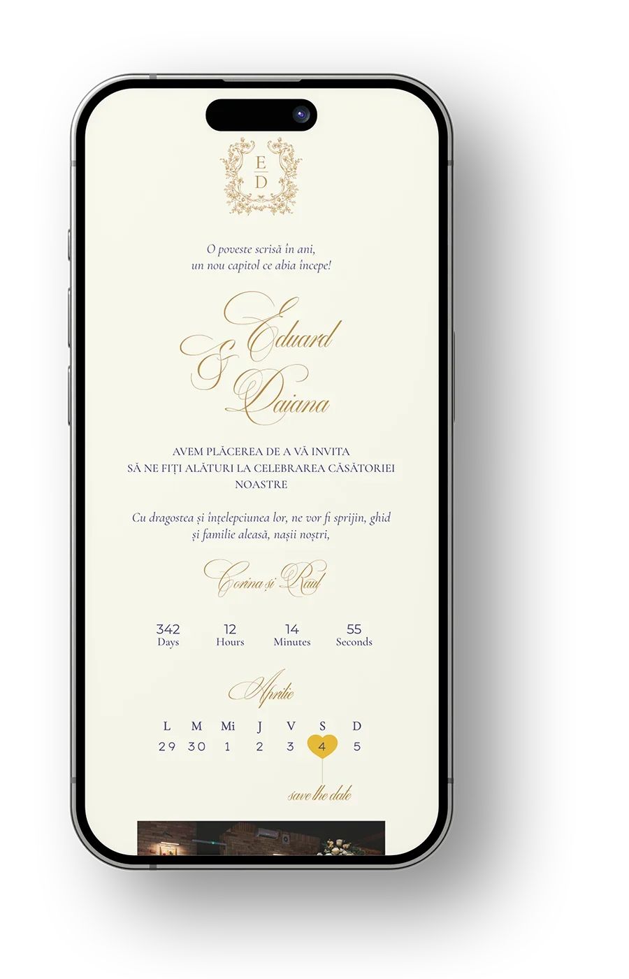 Invitatie electronica sapphire