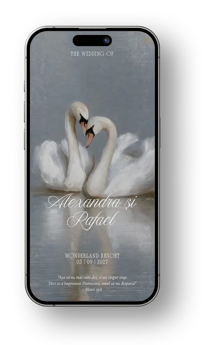 Invitatie electronica Swan Lake v1