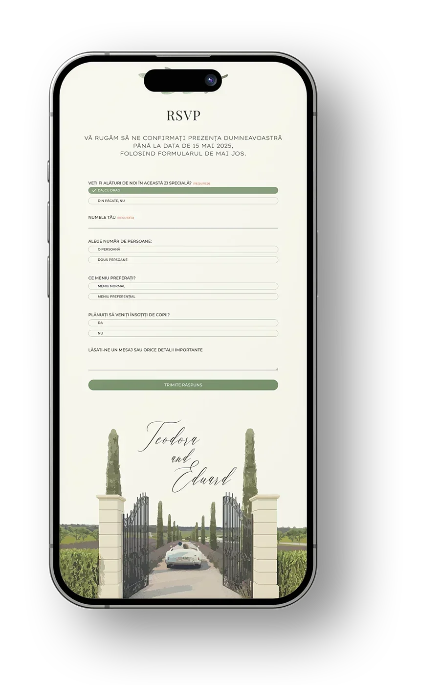 Invitatie electronica Tuscany